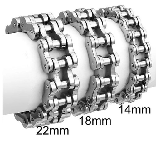 22mm stainless steel - steel, silver