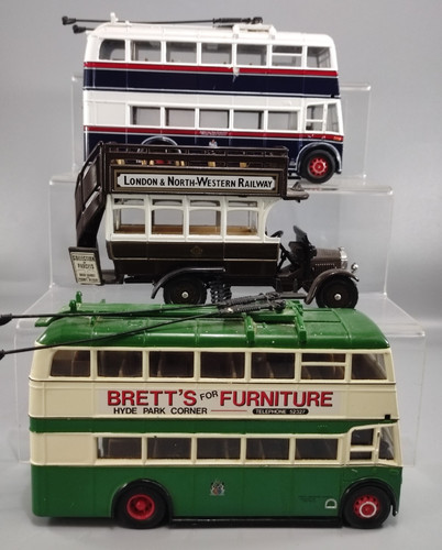 Vintage diecast trolley bus - vintage,