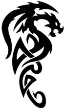 CELTIC DRAGON STENCIL -