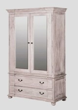 Imperial 2 Drawer Mirrored Double Wardrobe - Ex-Display