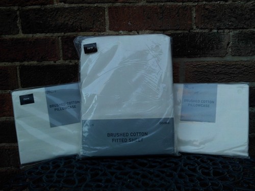 Bhs cream flannelette - cream, fitted