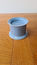 Wedgwood Interiors Earthenware Blue Candle Pillar Holder - Made In England