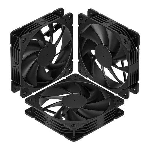 Pack black 120mm case - black, pc