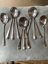 11x Vintage Silver Plate soup