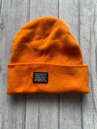 Orange beanie hat national - orange,