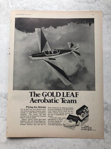 1969 aircraft advert gold leaf - 1969,