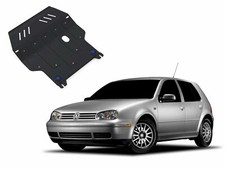 Engine + Gearbox Guard Skid Plate Undertray Black Steel for VW Golf Mk4 1998-05