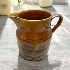 Jug Lord Nelson Pottery Treacle Glaze - 1pt - 'Badgers Holt, Dartmeet' ~ VGC