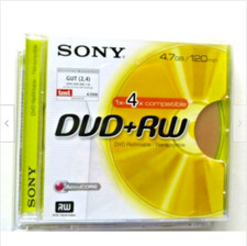 5 x Sony DVD+RW Discs in