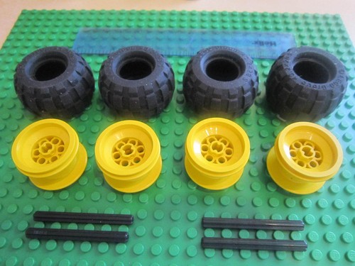 Lego yellow balloon wheels - lego,