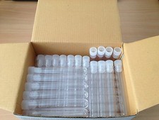 100 x Plastic test tubes, 100x16mm, tube with push cap, UK SELLER, FREE P&P