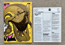 OZ MAGAZINE No.4 with Hapshash fold out cover poster and Oz Sheet No.1 insert