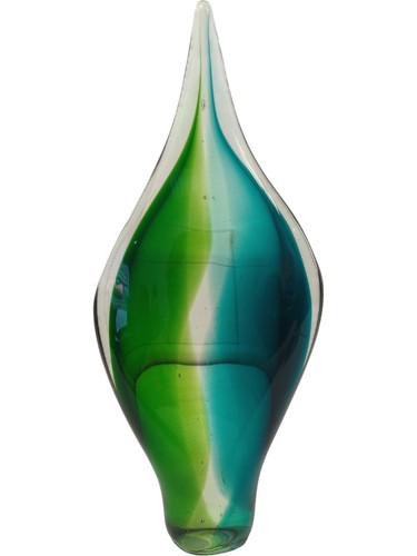 Glass sculpture teardrop shape - glass,