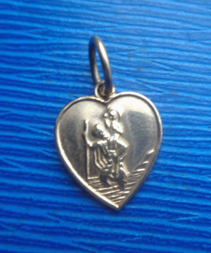 Gold christopher pendant or - st,