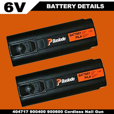 2x 4.8AH For Paslode 6V