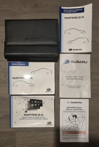 Subaru impreza owners manual - subaru,