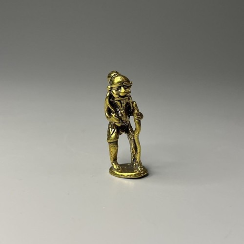 Miniature brass figurine - brass,