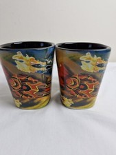 2 X Power Rangers Mighty Morphin Ceramic Vintage Mugs Coffee Cups