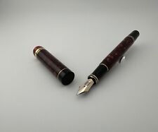 Vintage Parker Duofold Centennial MKI Maroon Marble Fountain Pen - 1987