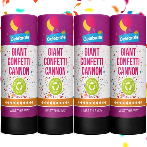 Party confetti cannons - 4-48,