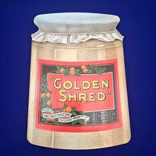 Golden Shred Marmalade Jar Chopping Board 70s 80s Advertising Retro 11x8 Inch