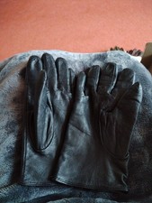 Ladies Black Leather Gloves
