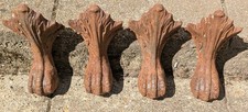Set 4 Vintage Cast Iron Claw