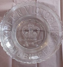 Antique Pressed Glass Plate