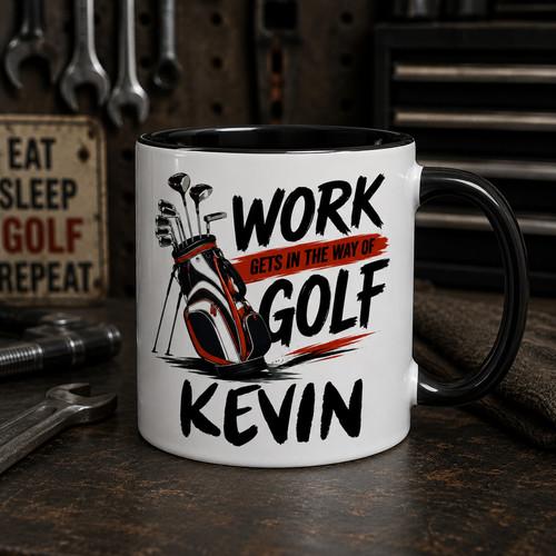Funny golf mug personalised - funny,