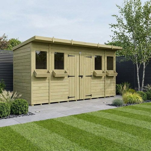 Pent summer shed - pent, uk