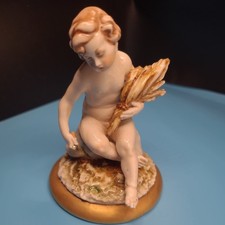 Italian Cherub Puttini Figurine Ceramic Vintage
