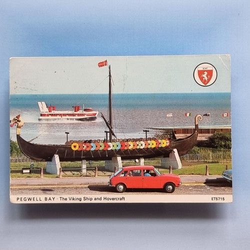 Pegwell bay postcard 1981 - bay,