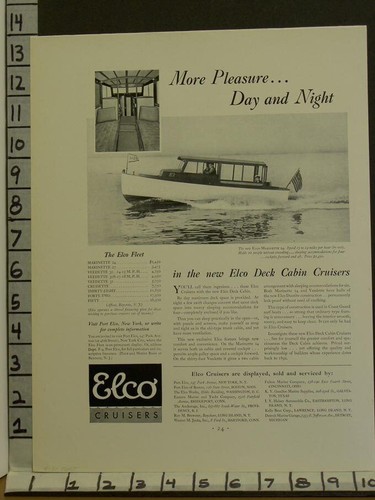 1931 elco cruiser boat - elco,