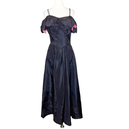Vintage 50s black taffeta - vintage,