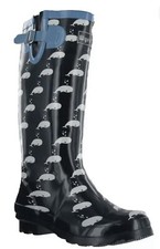 Ladies Wellies Festival Wellington Rain Rubber Print Boots Wyre Valley Uk 4