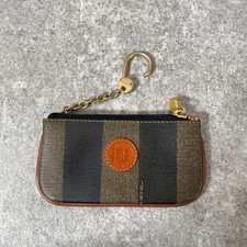 FENDI Coin Case Leather Pecans