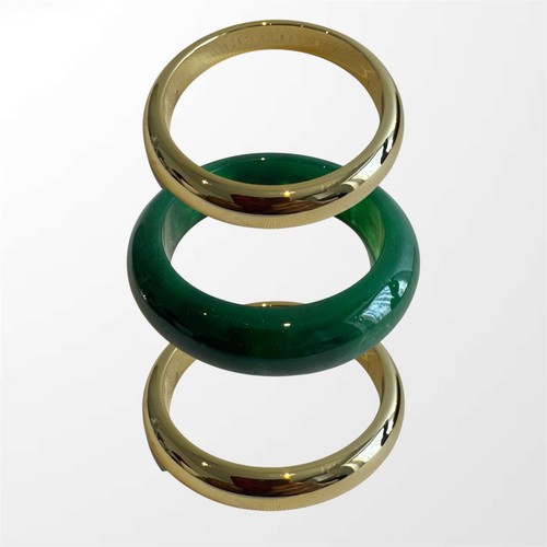 Set chunky green gold - of,
