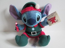 Disney Store Lilo & Stitch "I've Been Bad/Good) Christmas Elf Stitch 13" Plush