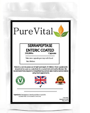 Serrapeptase 250,000IU Enteric Coated Capsules – Enzyme Support by PureVital