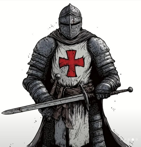 Knights templar car sticker - car,