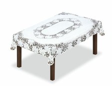 Rectangular lace effect WHITE