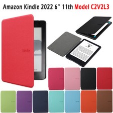 For Amazon Kindle 11th 6'' 2022 C2V2l3 Smart Leather E-Books Flip Case Cover
