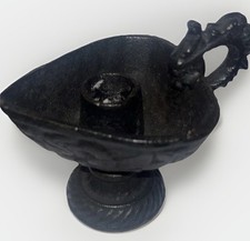 Cast Iron Candle Holder rare