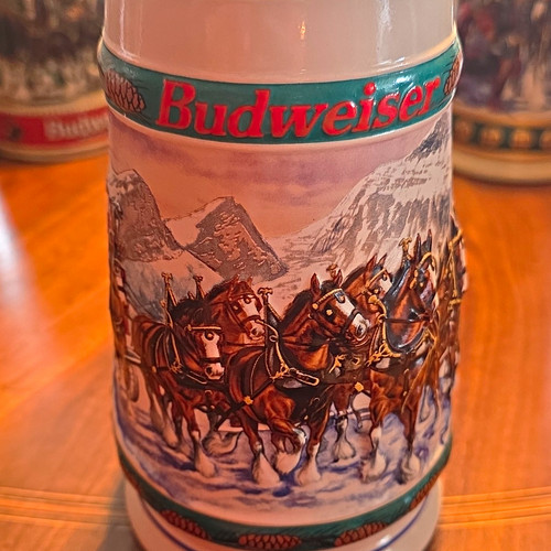 Budweiser 1993 holiday stein - 1993,