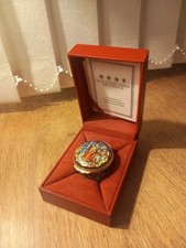 Boxed Halcyon Days Enamels 1989 CHRISTMAS BOX