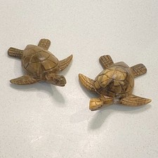 Wooden Turtles Hand Carved SET