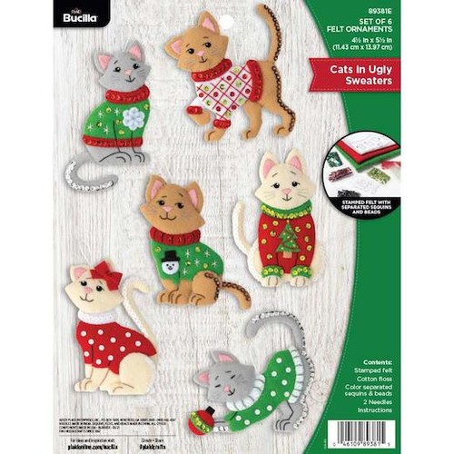 Bucilla felt ornaments - bucilla,