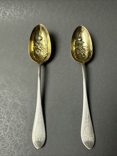 James Dixon And Sons Silver Plated Spoons Flowers Design 