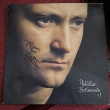 PHIL COLLINS But Seriously LP VINYL 1989 10 Track With Inner Sleeve SIGNED 