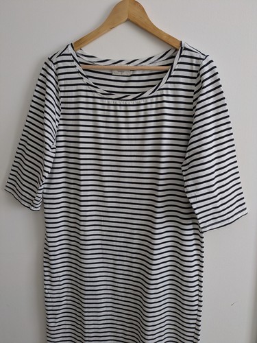 Hush black and white striped - white,